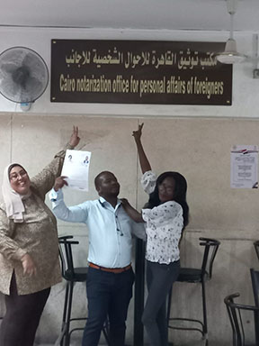 إنهاء اجراءات زواج موزمبيقي و كينية 