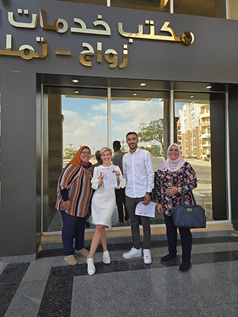 اتمام كافة اجراءات زواج زوج مصري و زوجة بولندية